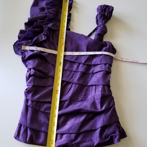 Purple Ruffled Top - Size Small - Picture 5 of 7
